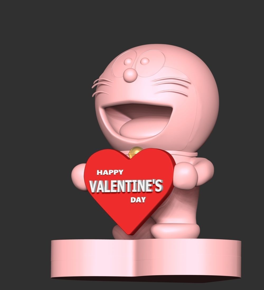Doraemon - Valentine Day Free 3D print model_13