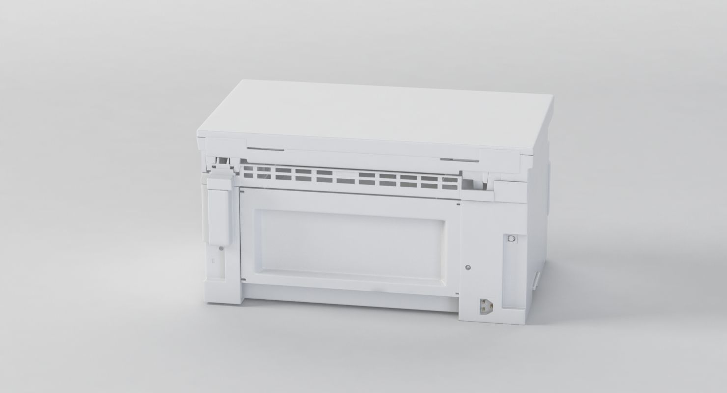 Hp Laserjet Pro M130nw Laser Printer 3D model_4