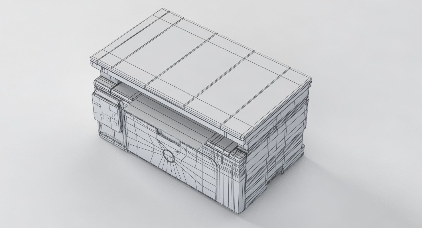 Hp Laserjet Pro M130nw Laser Printer 3D model_12