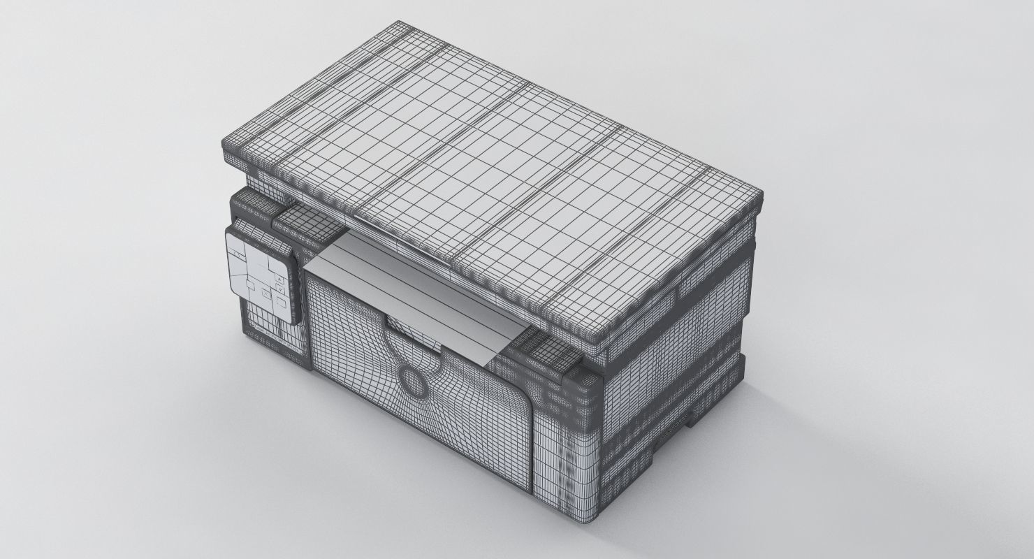 Hp Laserjet Pro M130nw Laser Printer 3D model_11