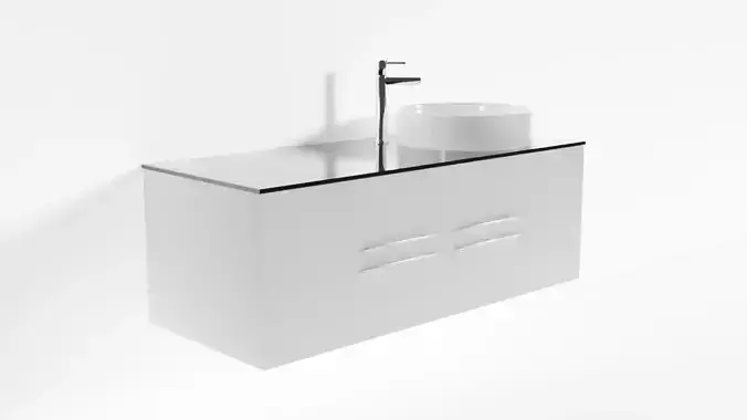 Wall-Mounted Sink Unit