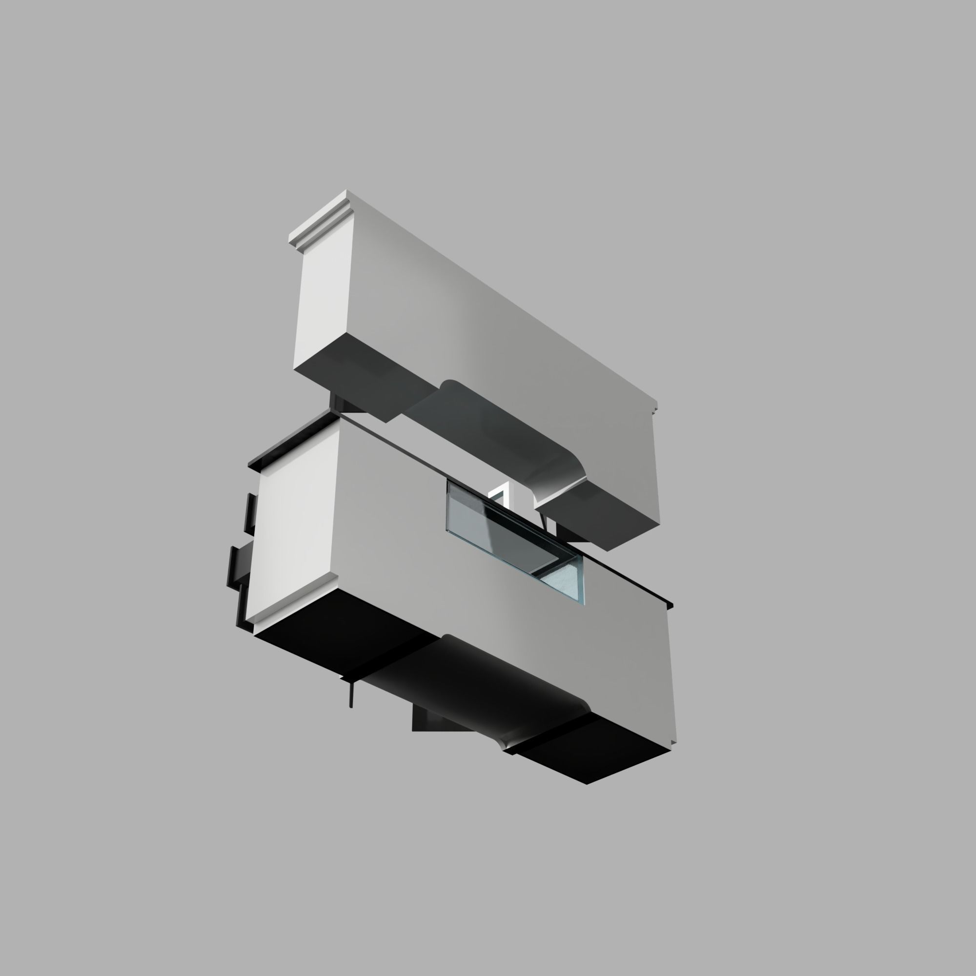 Scaled Dollhouse Kitchen Miniature 3D printable Modern Sink  3D print model_8