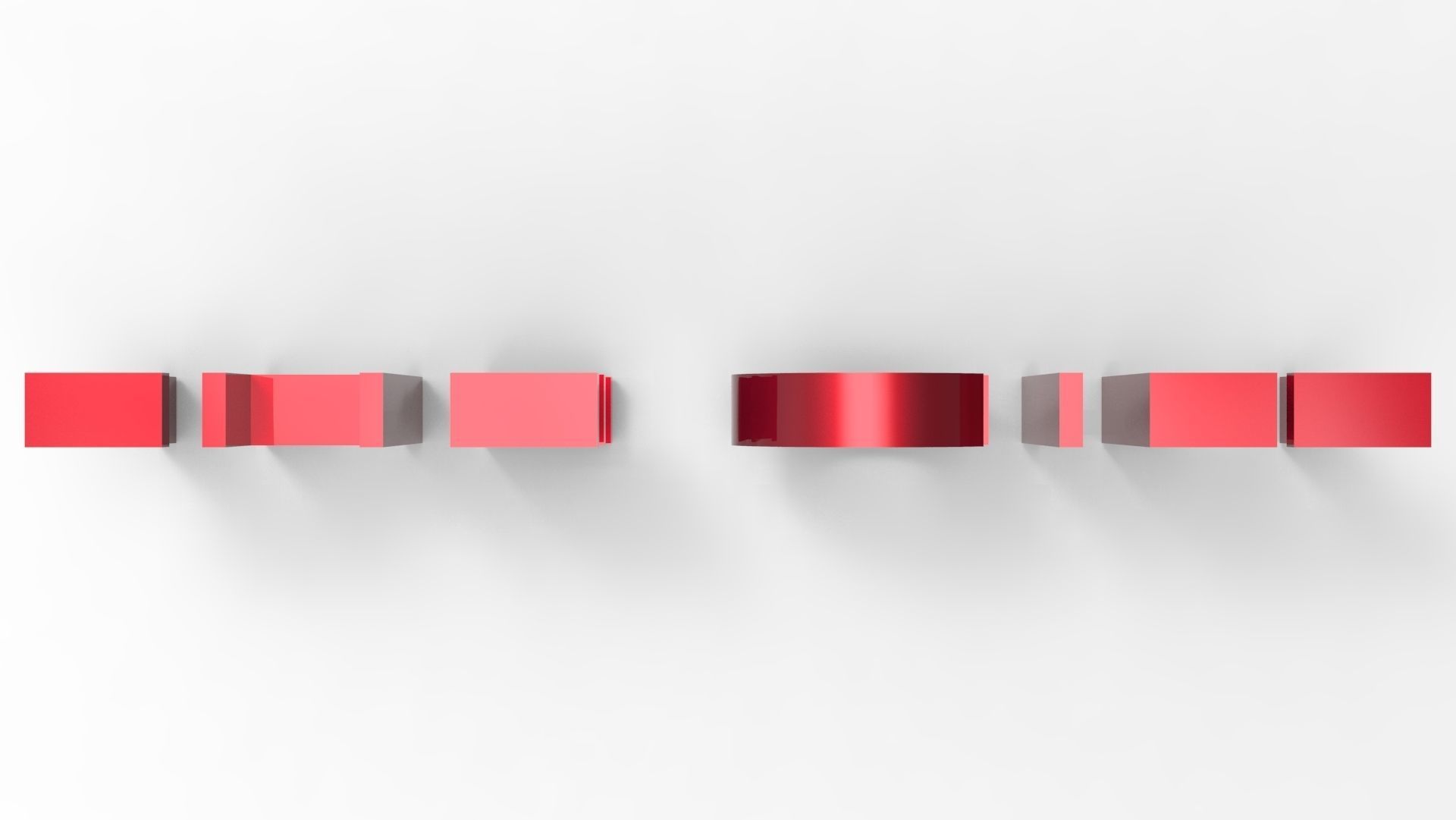 The gift text 3D model_4