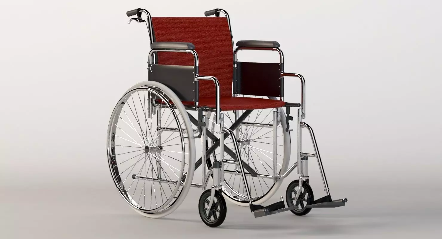 Hi Fortune 21 Lbs Lightweight Medical Self Propelled Manual 3D model