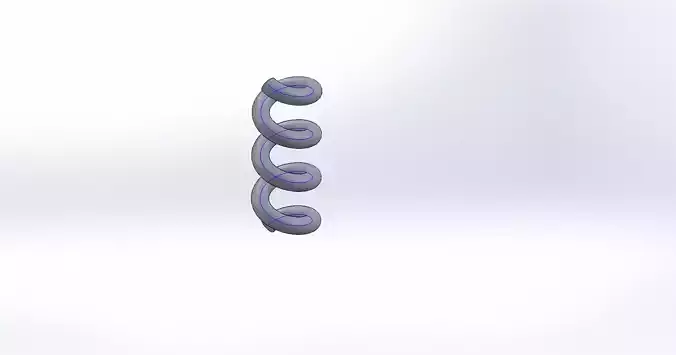 Spring 3d metal spiral