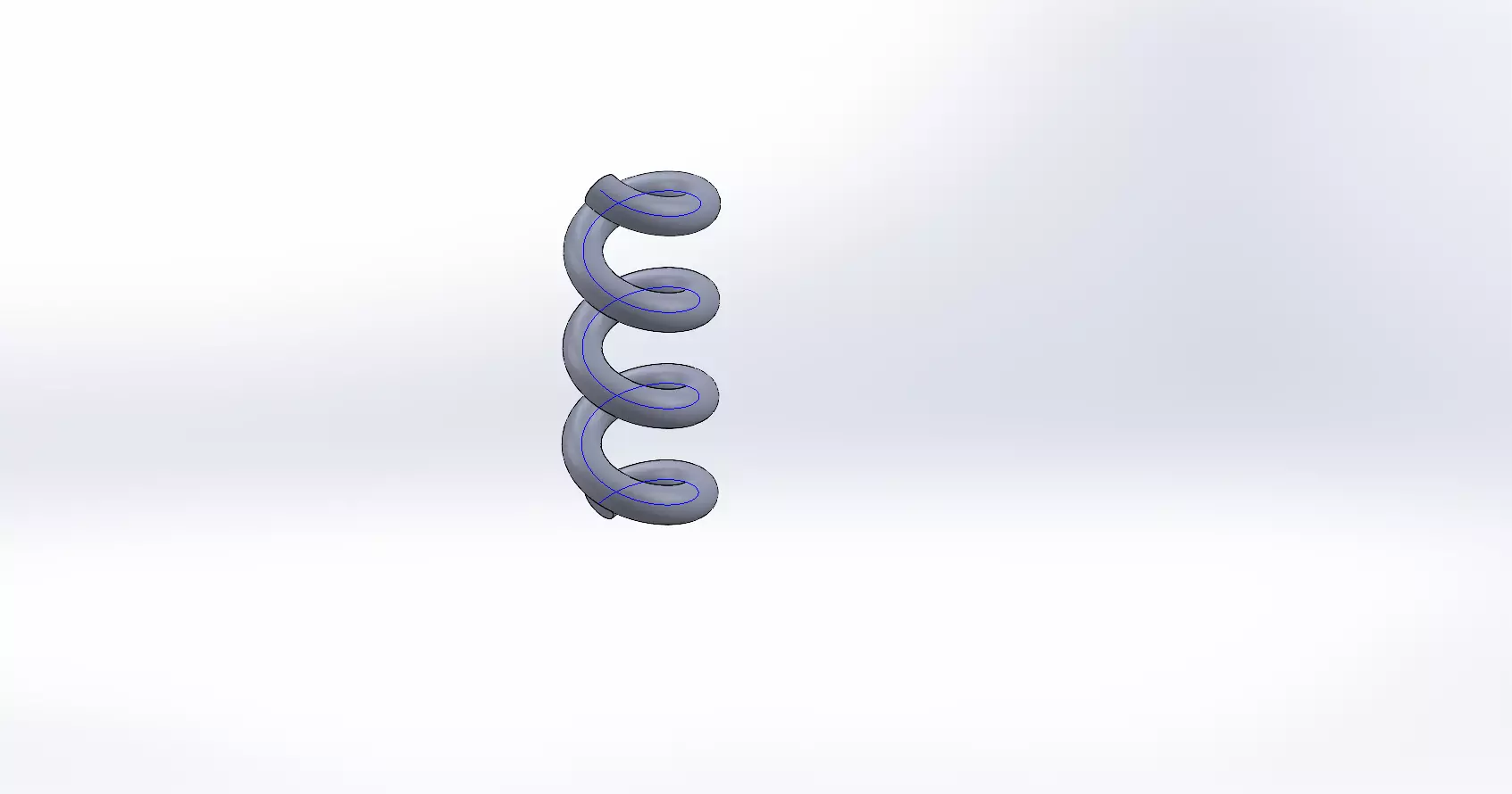 Spring 3d metal spiral 3D model