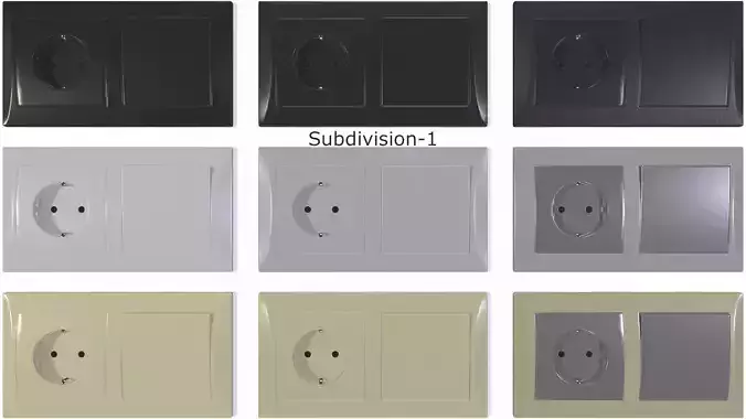 Power socket and light switch