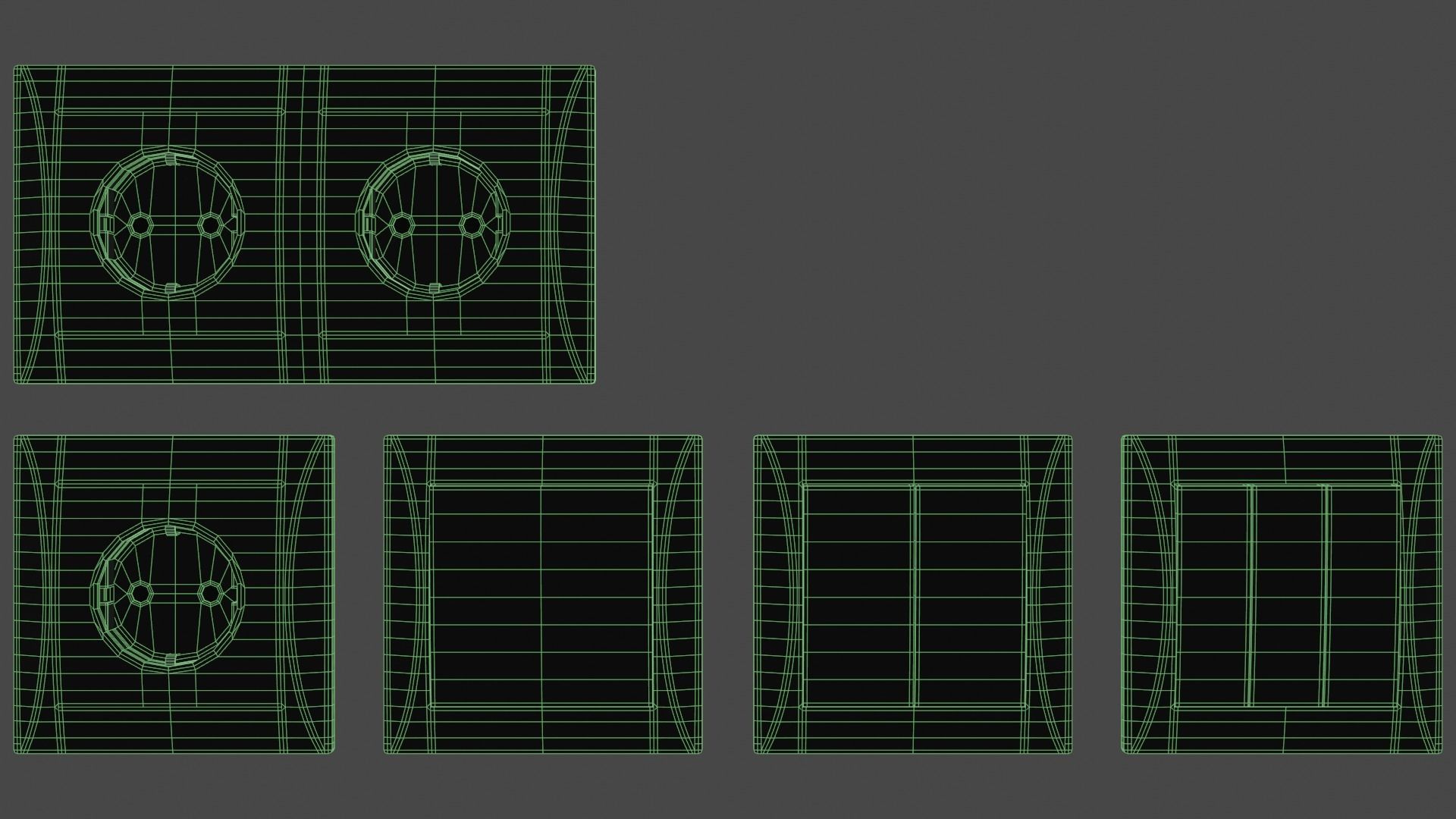 Power socket and light switch 3D model_19