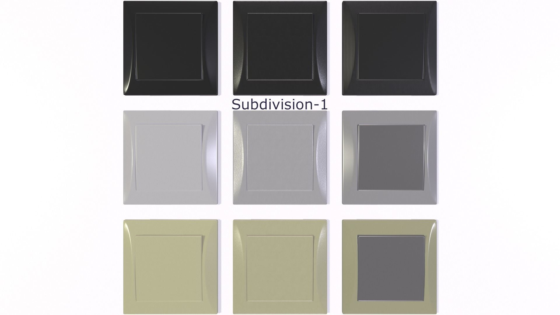 Power socket and light switch 3D model_17