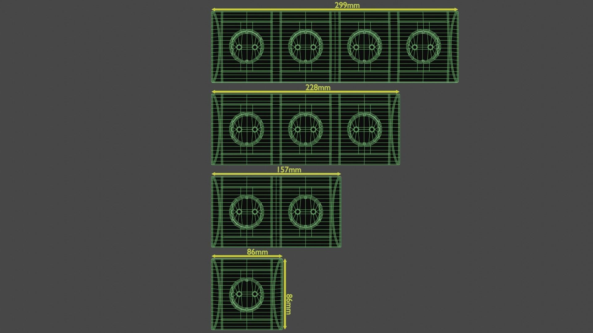 Power socket and light switch 3D model_20