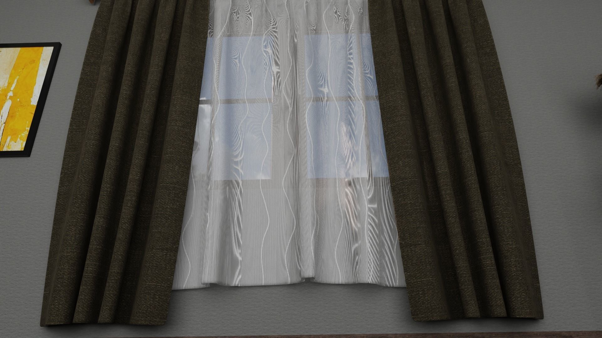 Curtains 01 3D model_15