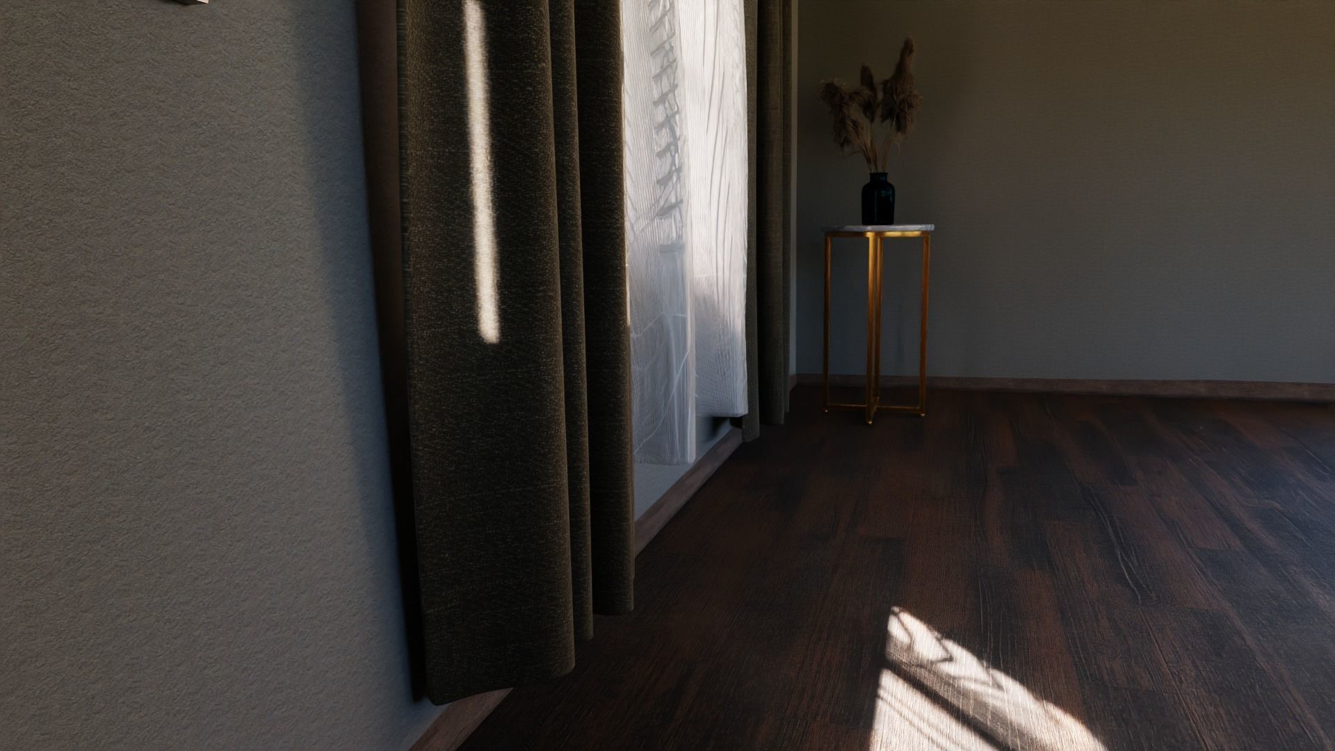 Curtains 01 3D model_4