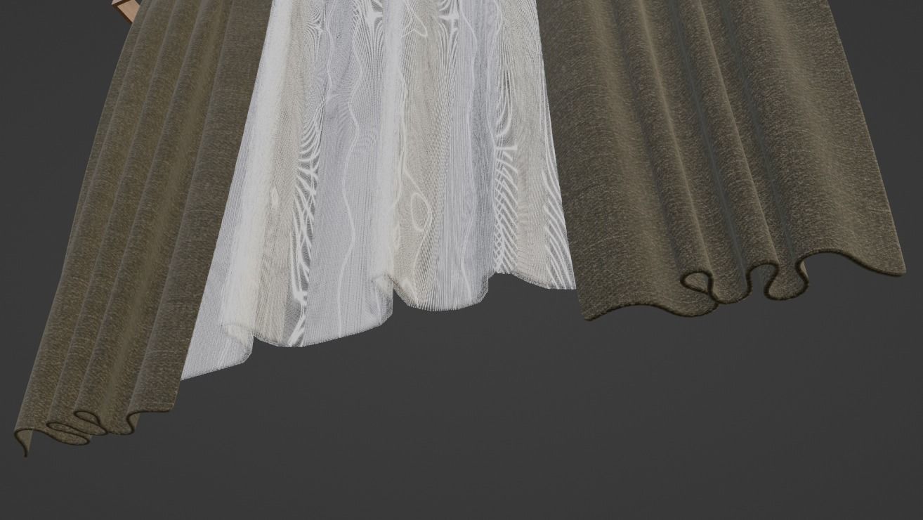 Curtains 01 3D model_19