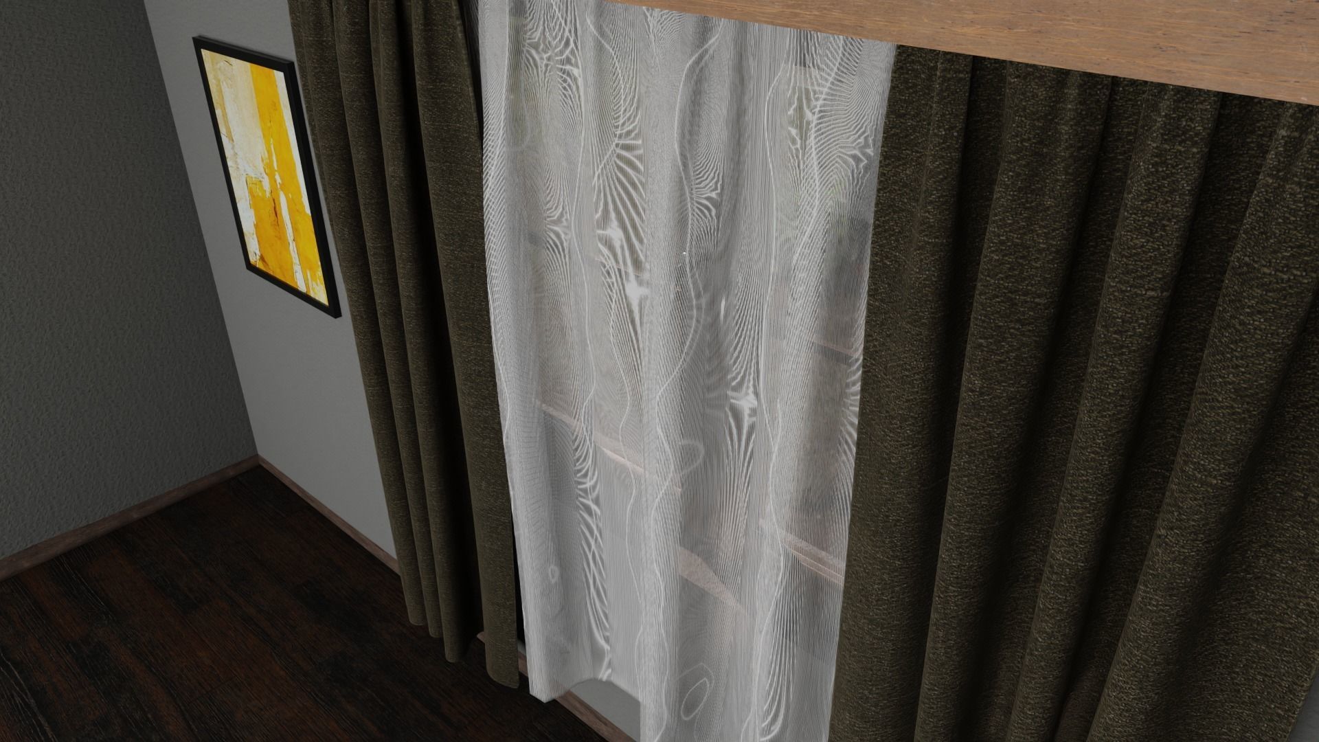 Curtains 01 3D model_16