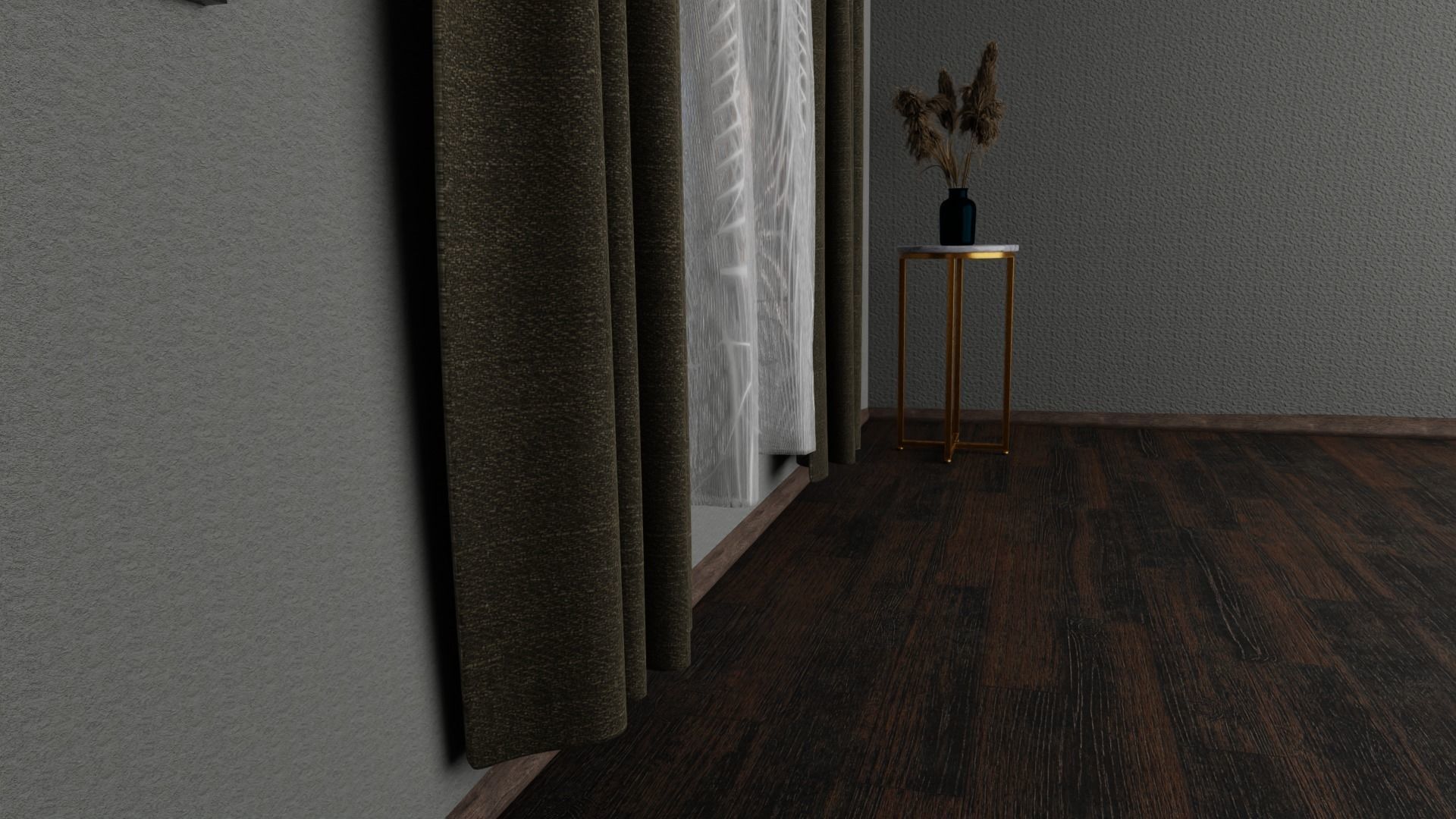 Curtains 01 3D model_13