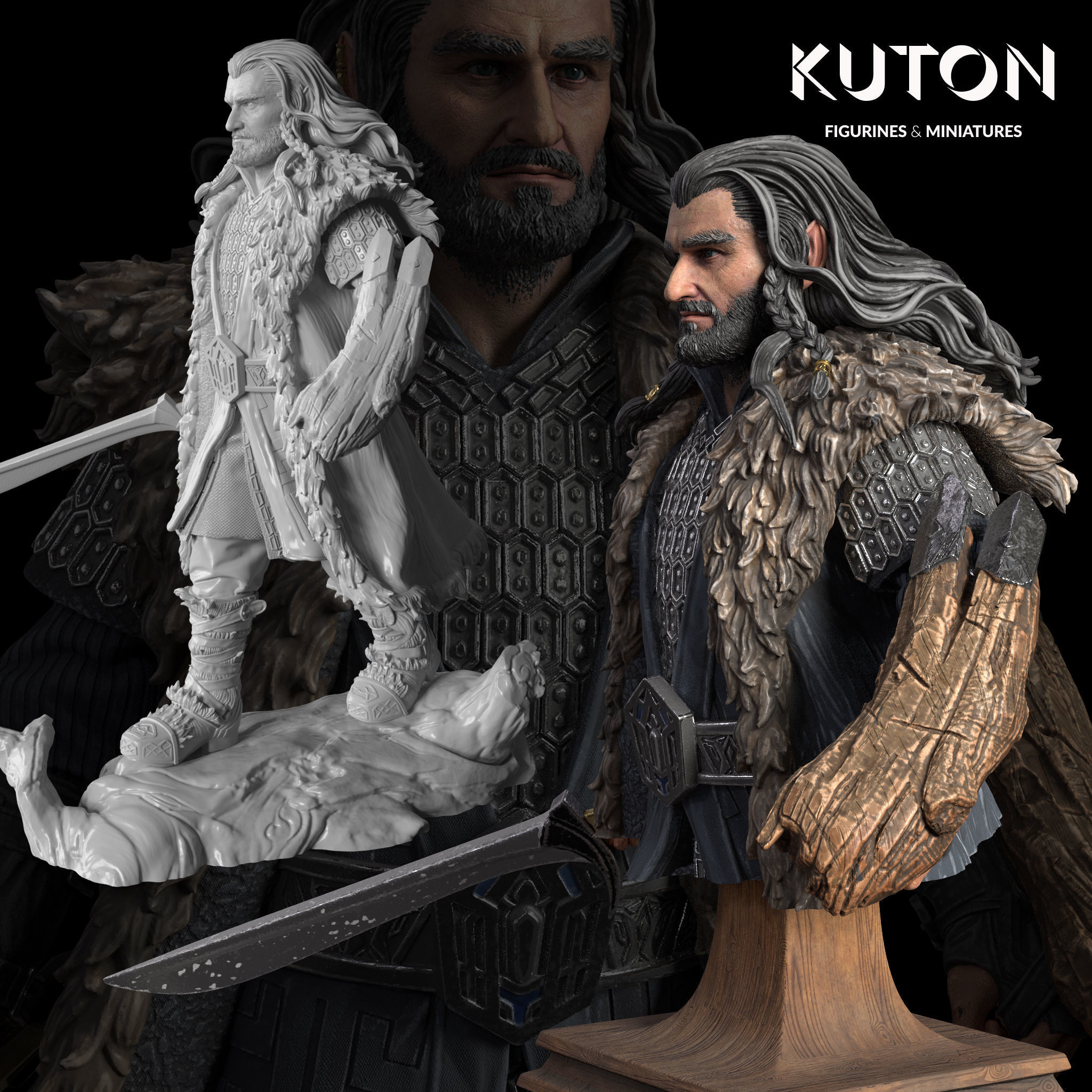 Thorin Oakenshield 3D print model_4