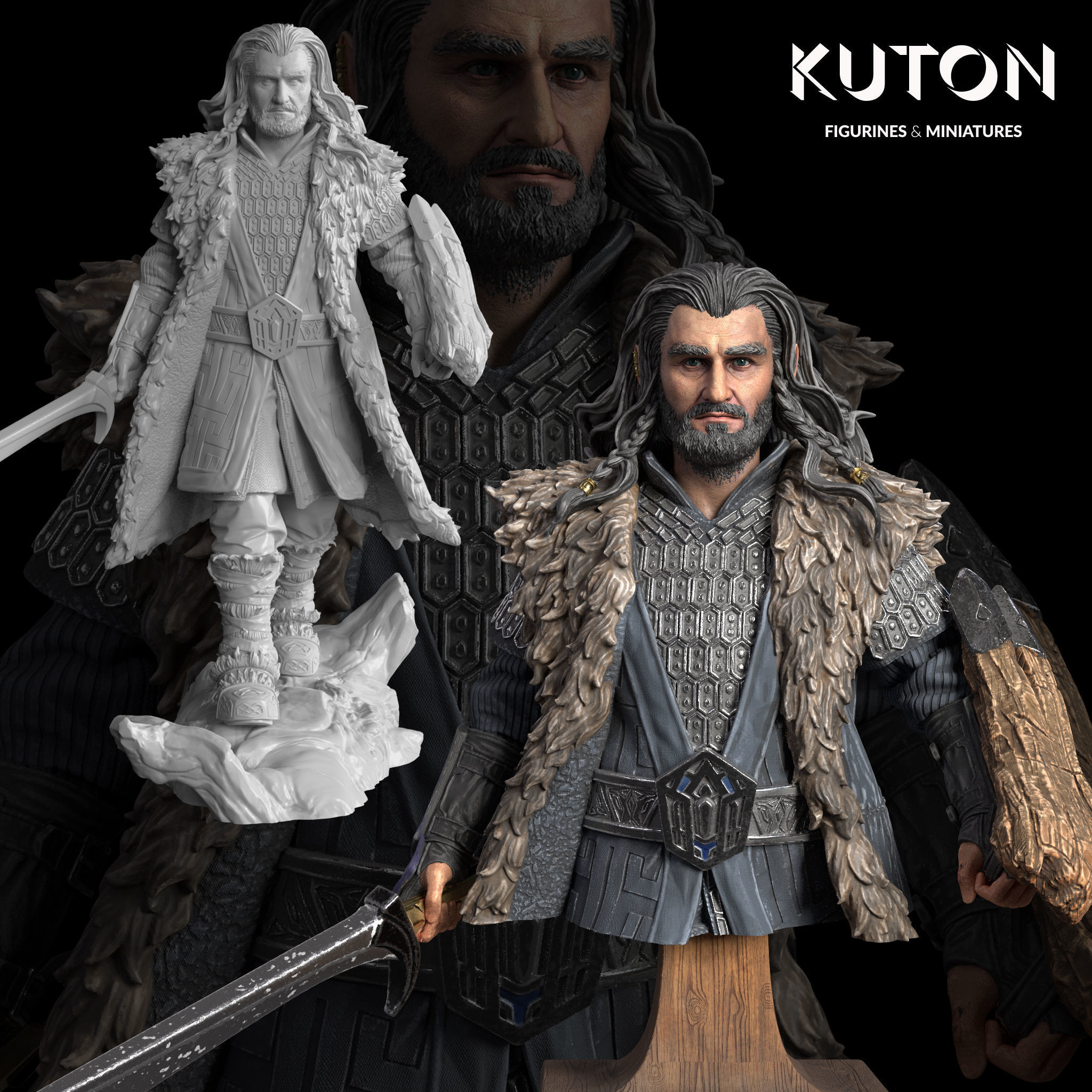 Thorin Oakenshield 3D print model_1