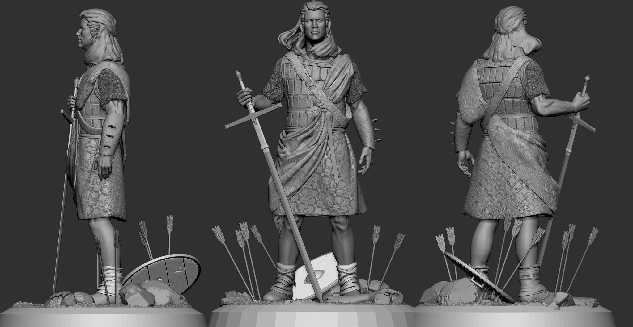 William Wallace Braveheart 3D print model_1