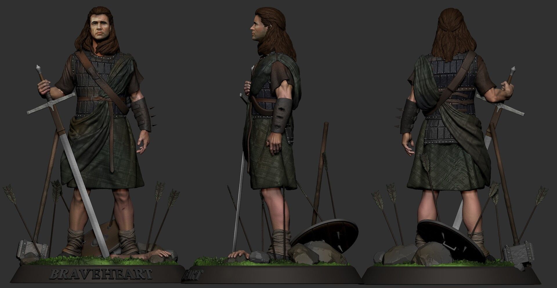 William Wallace Braveheart 3D print model_11