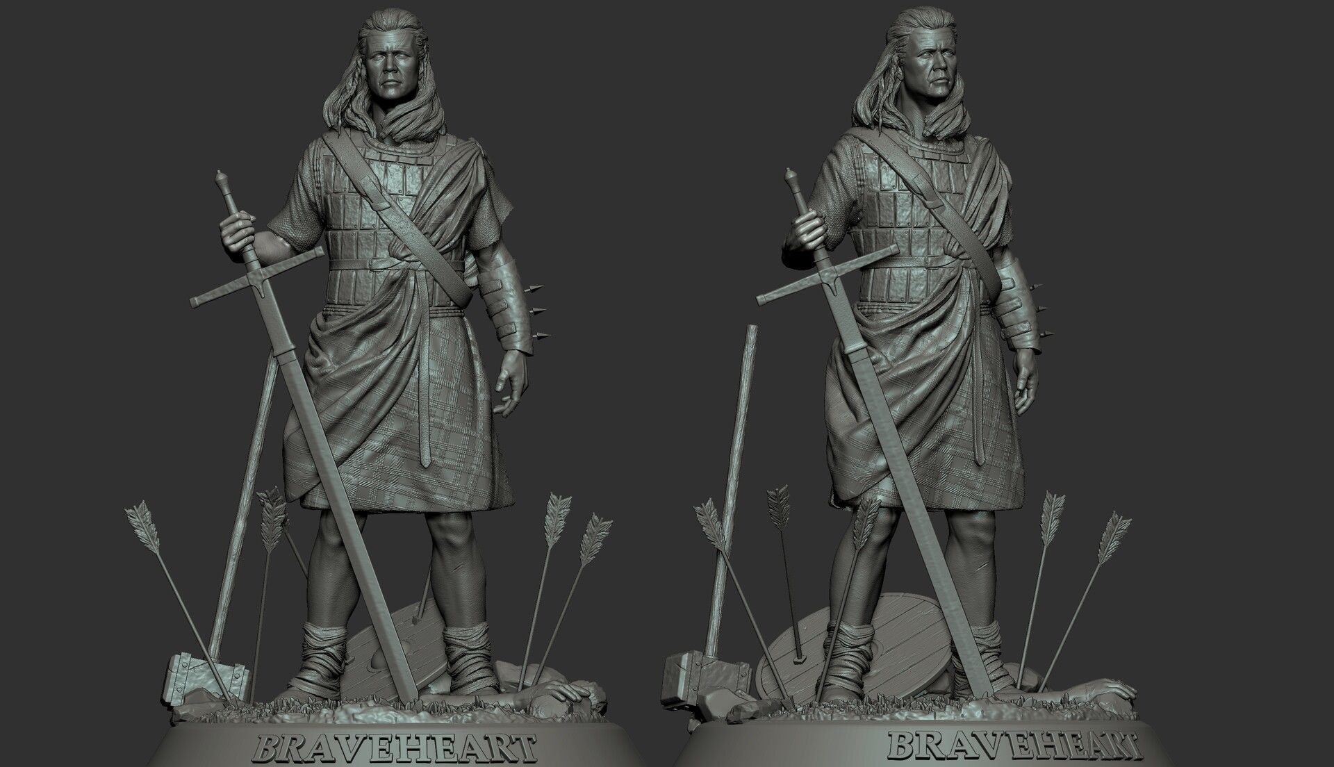 William Wallace Braveheart 3D print model_12