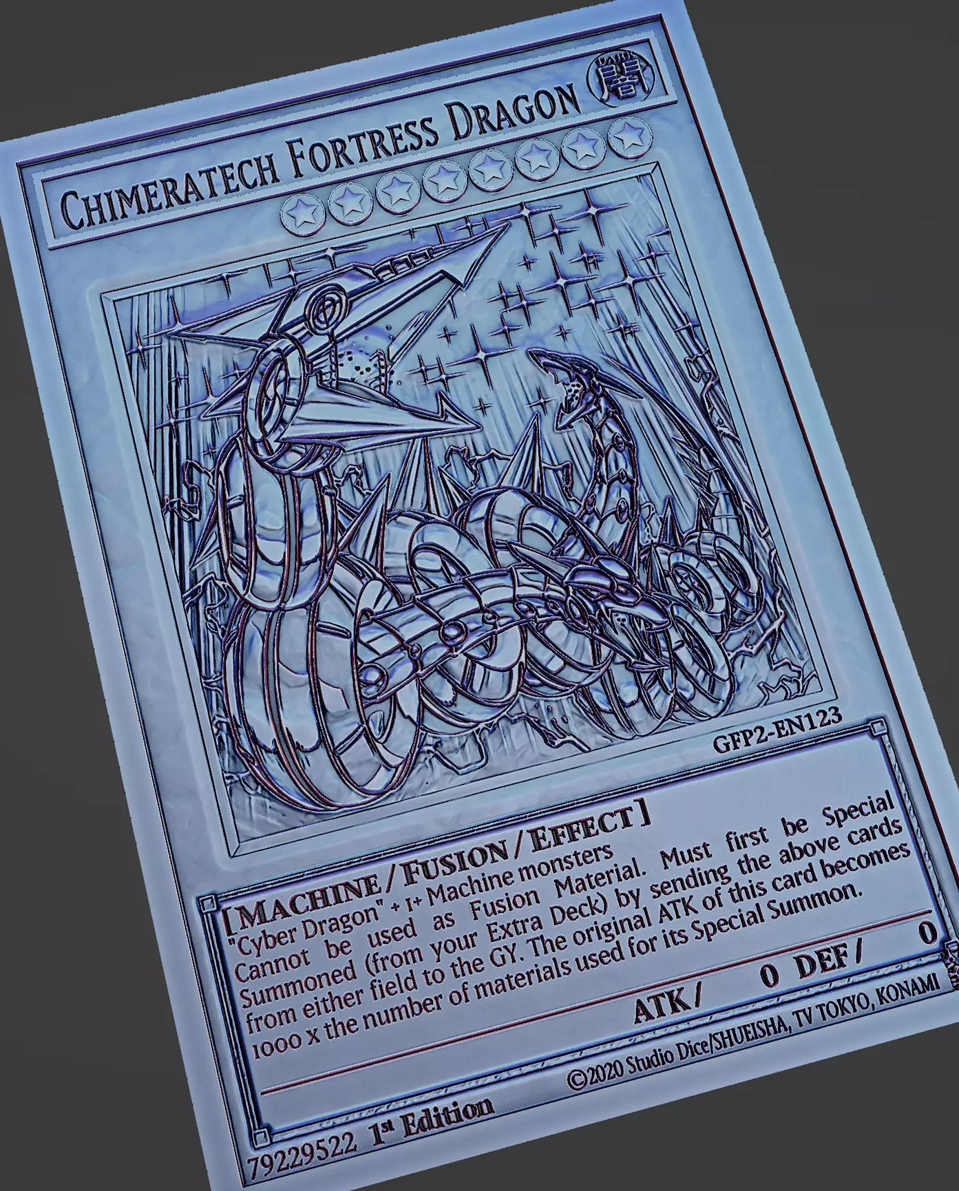 chimeratech fortress dragon - yugioh 3D print model
