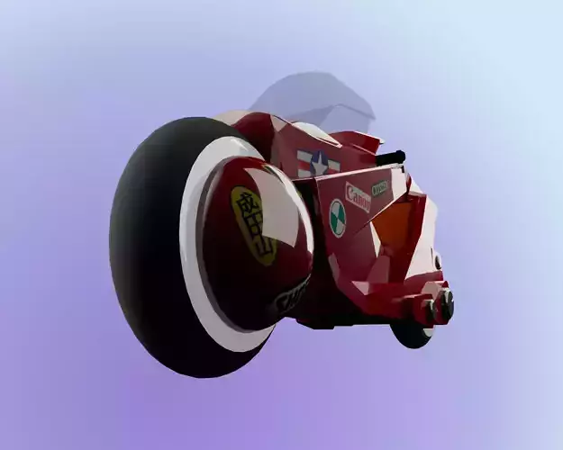 Akira Kanedas bike Free 3D model
