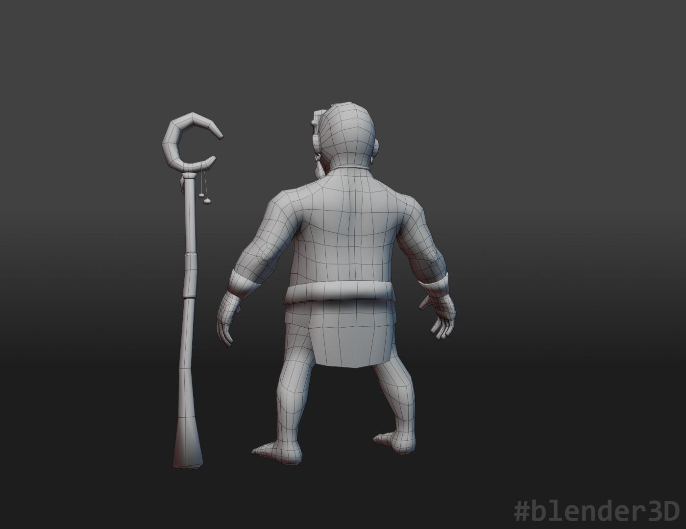Tiki Shaman  - Low Poly Game Ready Character Model Low-poly 3D model_5