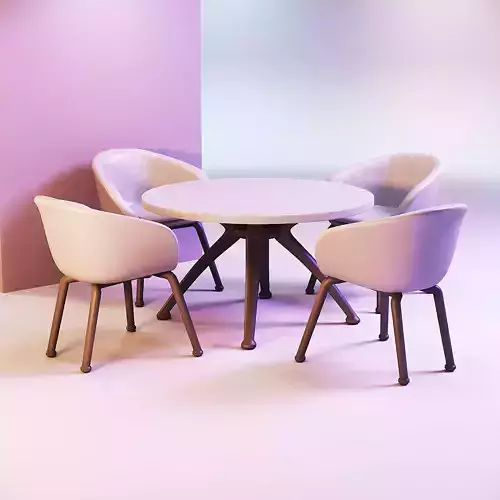 Doll table and chair