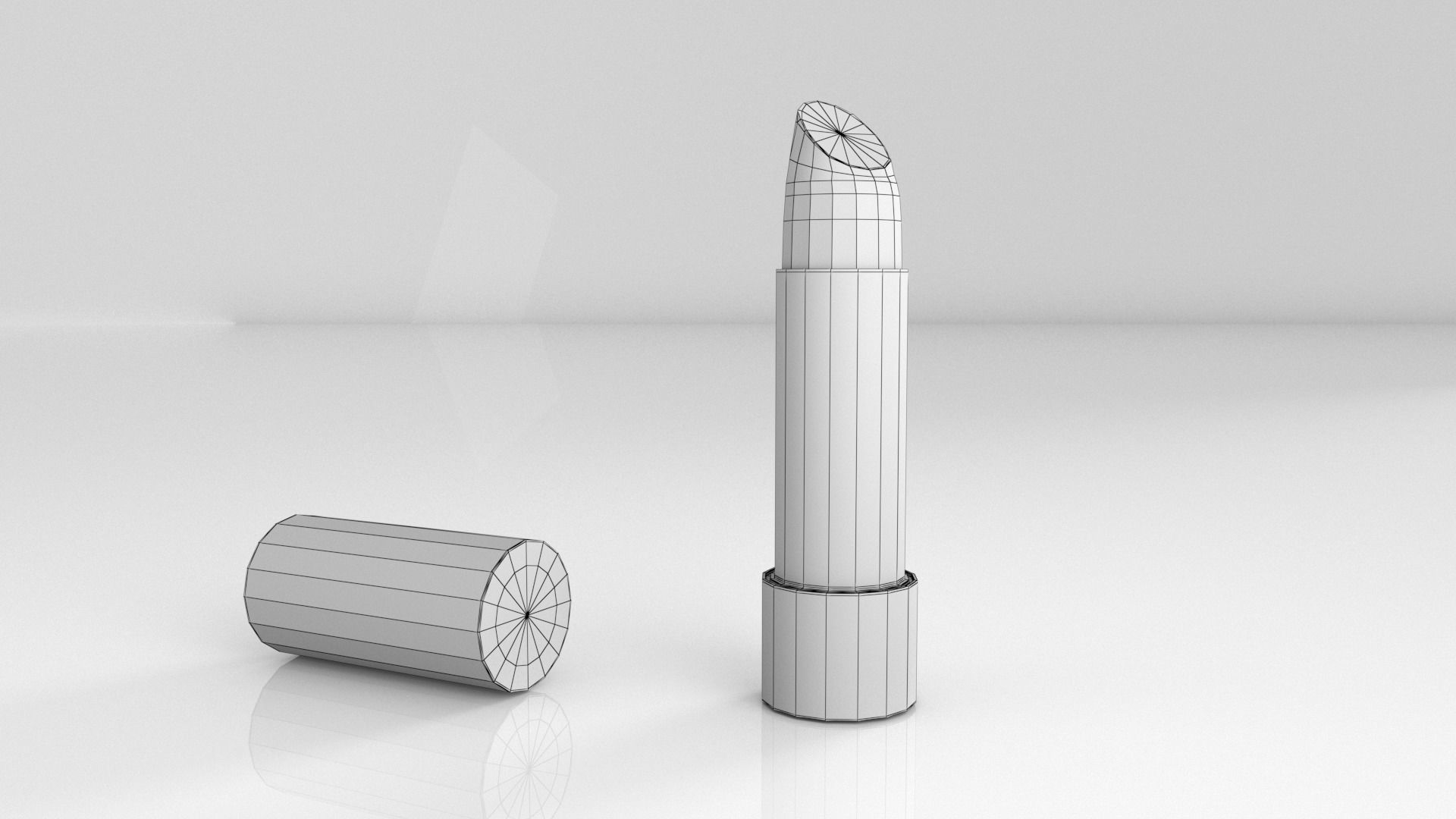 Red Lipstick Make Up 3D model_5