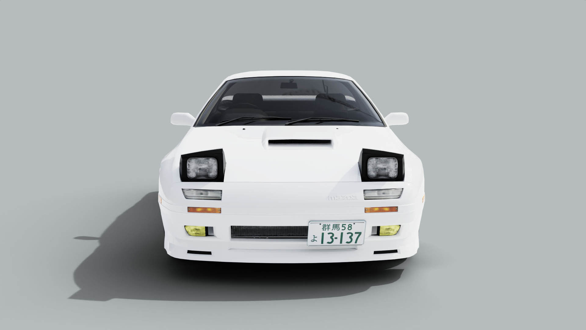 Mazda RX7 FC Ryosuke Style Low-poly 3D model_2