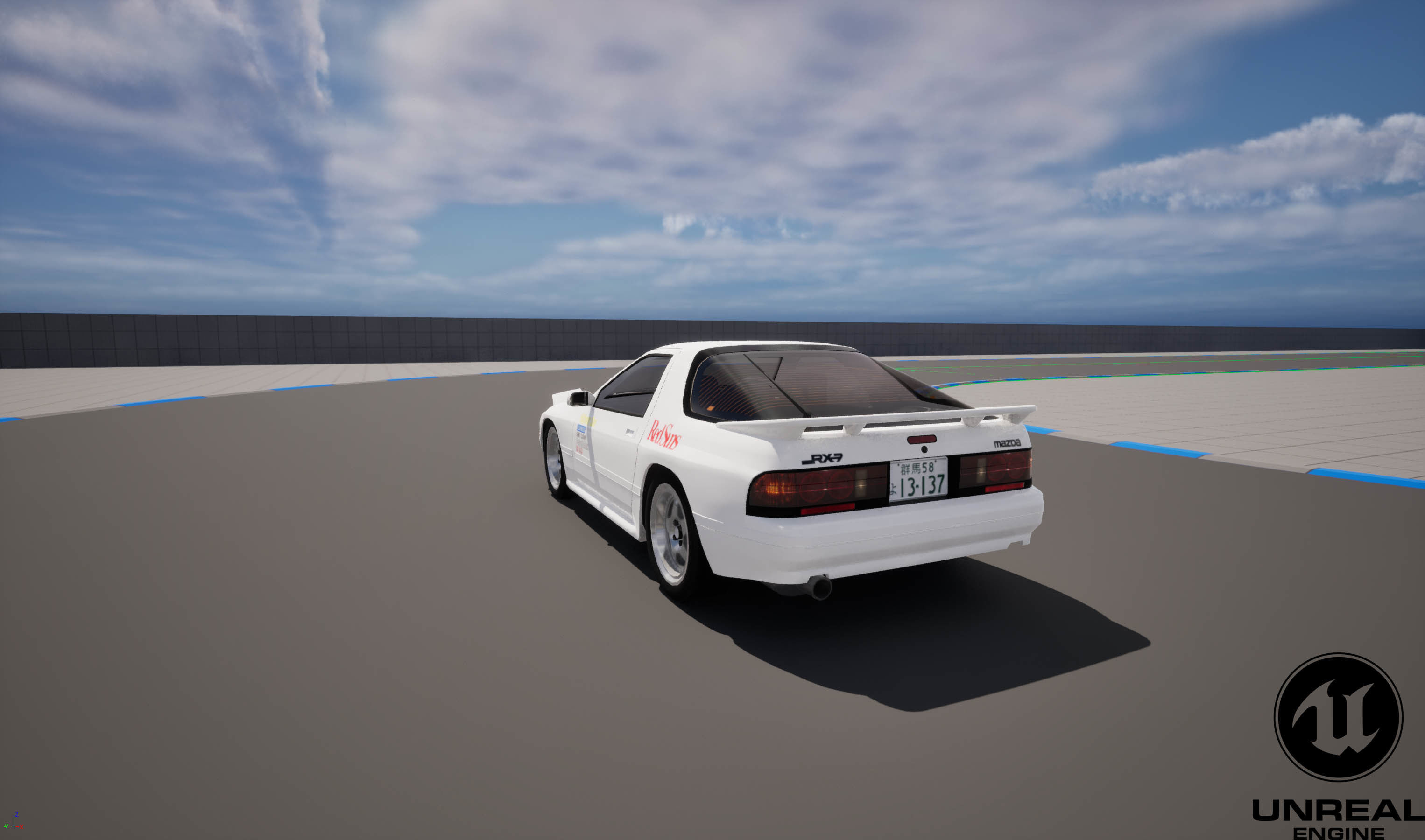 Mazda RX7 FC Ryosuke Style Low-poly 3D model_21