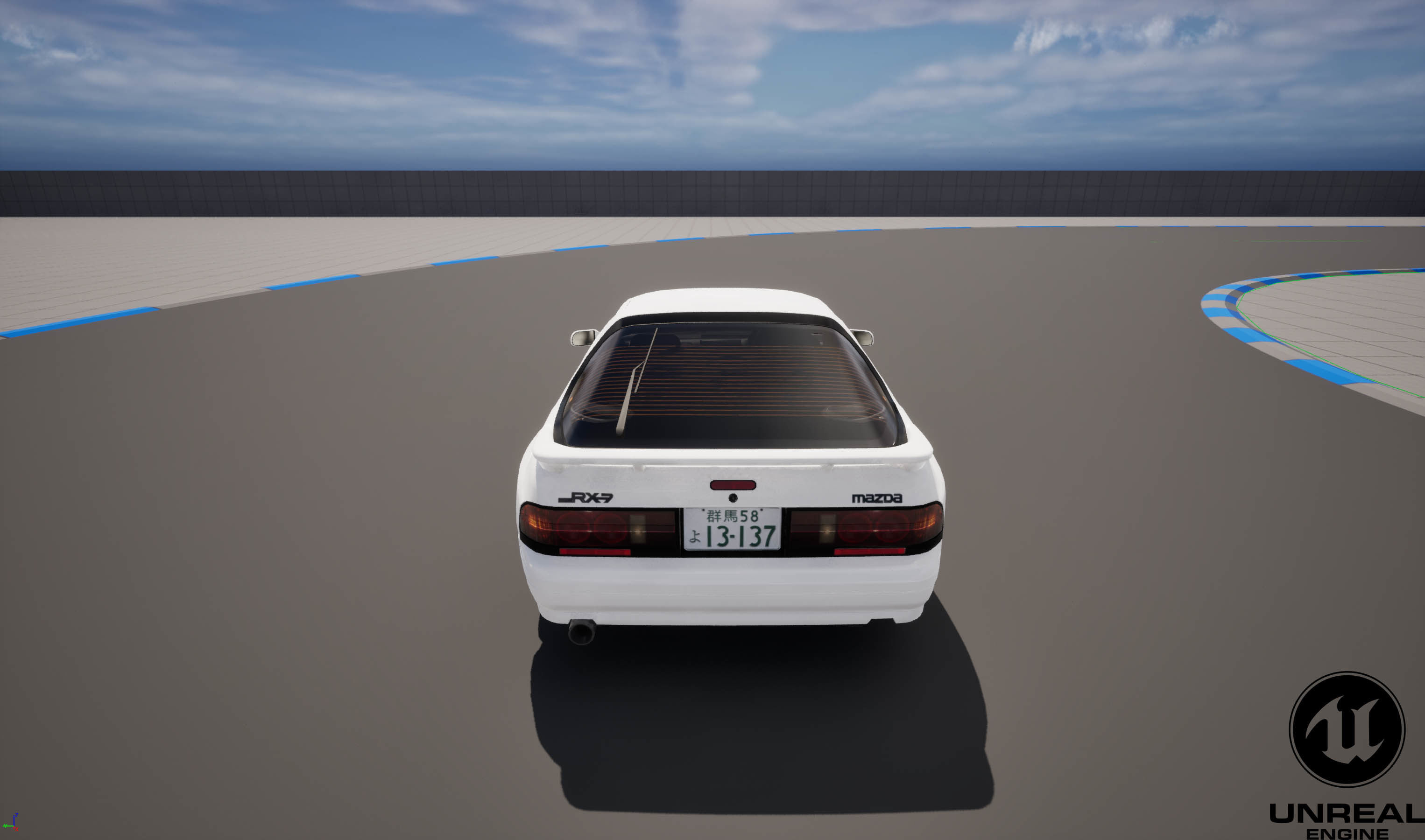 Mazda RX7 FC Ryosuke Style Low-poly 3D model_23