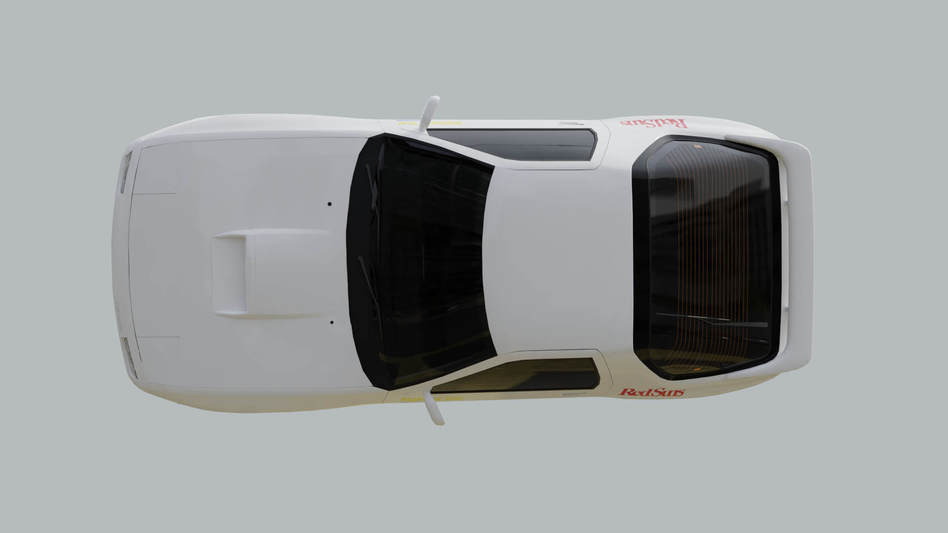 Mazda RX7 FC Ryosuke Style Low-poly 3D model_10