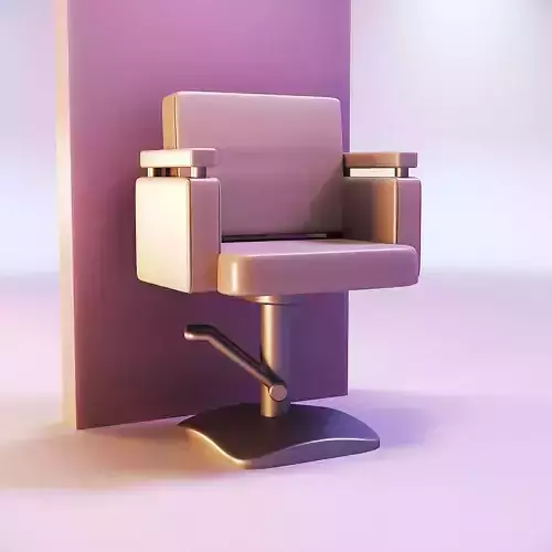 Miniature dollhouse furniture salon chair