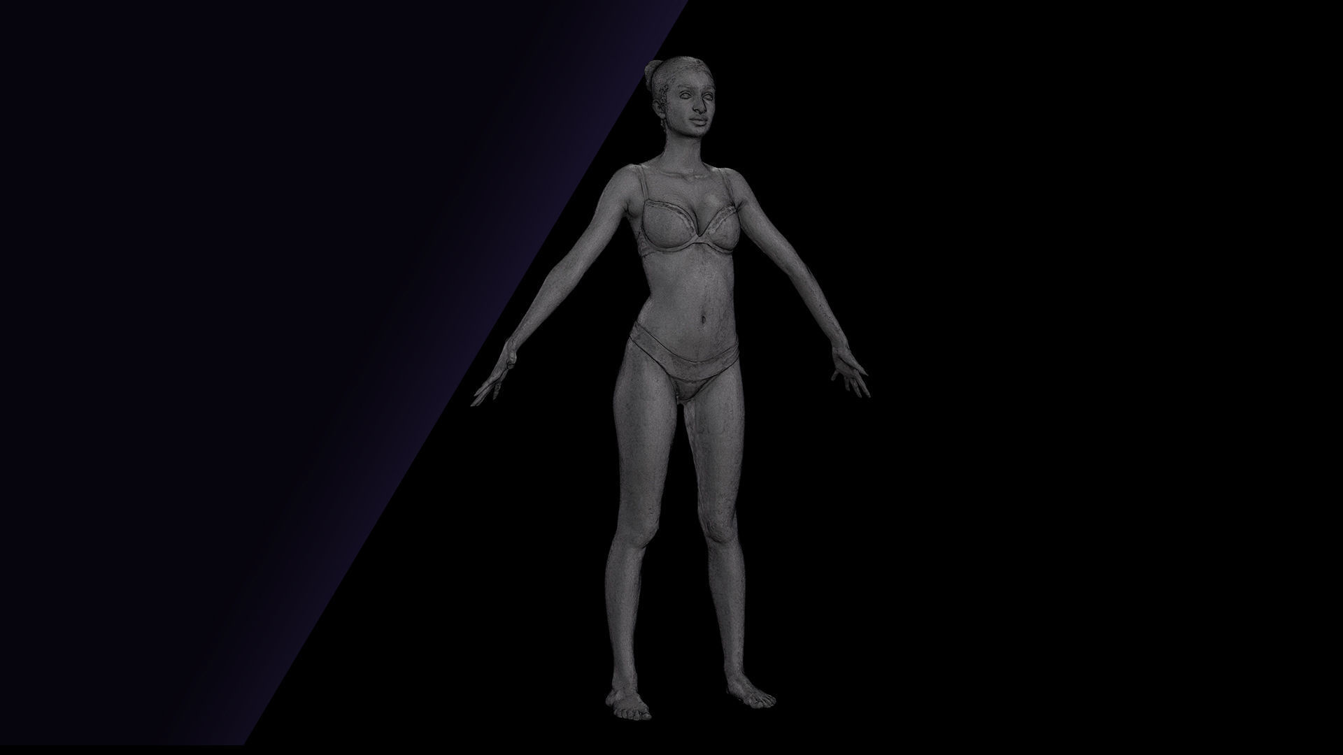 Raw A Pose Scan Monika Sunshine 3D model_11