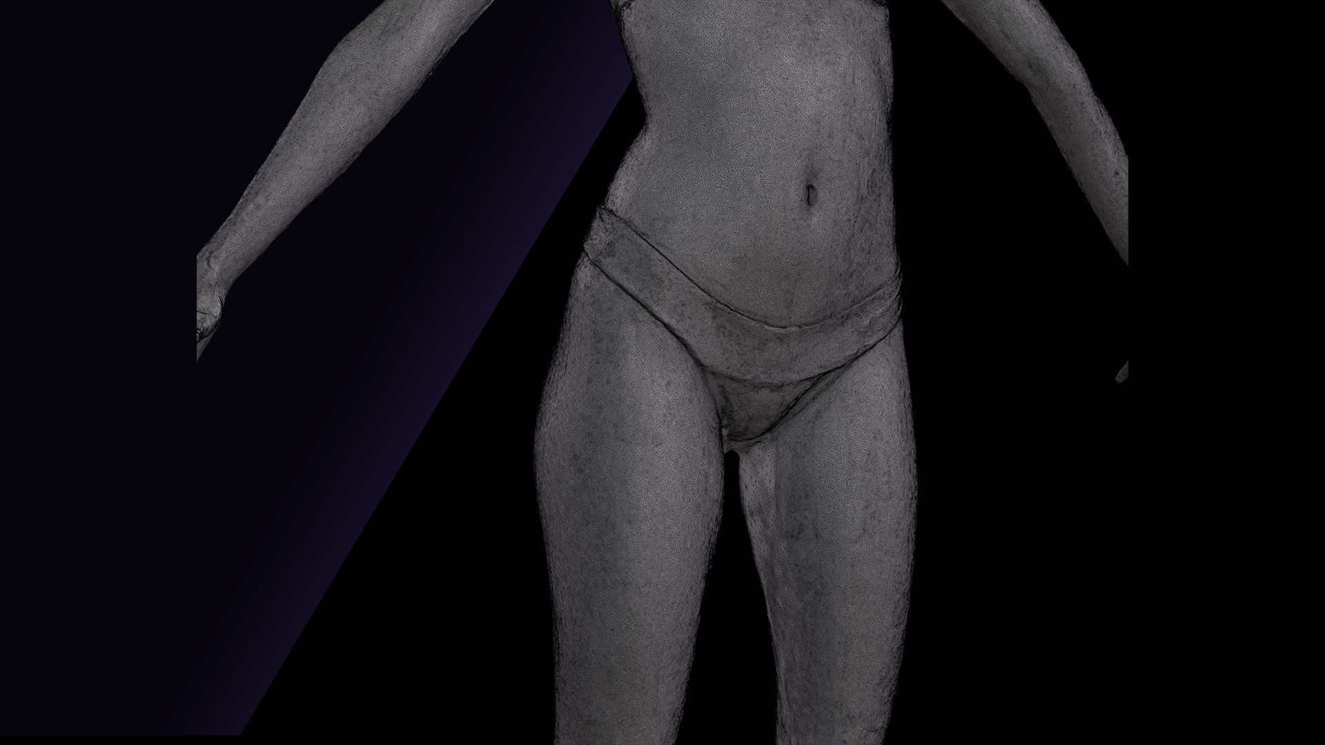 Raw A Pose Scan Monika Sunshine 3D model_13