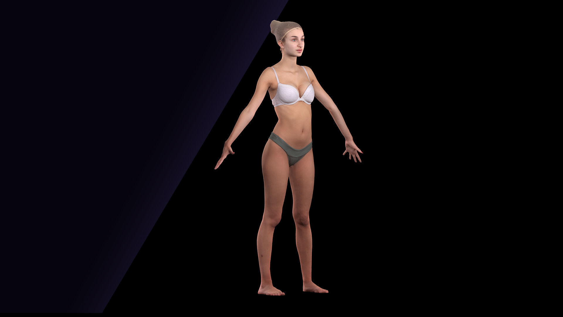 Raw A Pose Scan Monika Sunshine 3D model_2