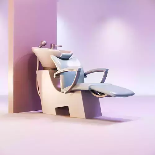 Miniature dollhouse furniture salon chair