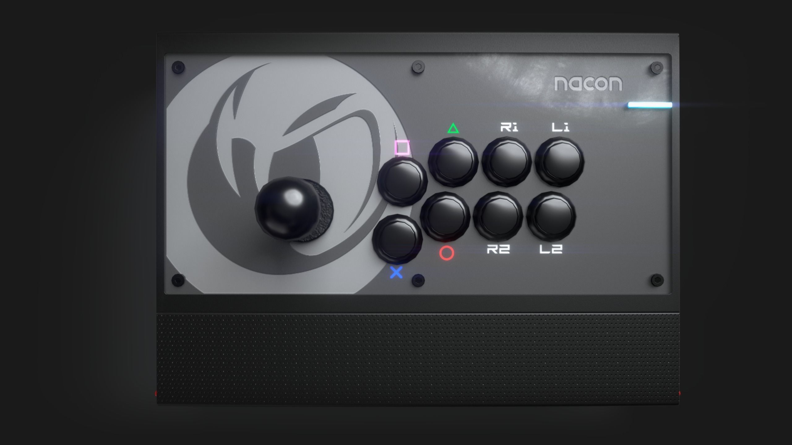 ArcadeFight Stick Nacon Daija Low-poly 3D model_10