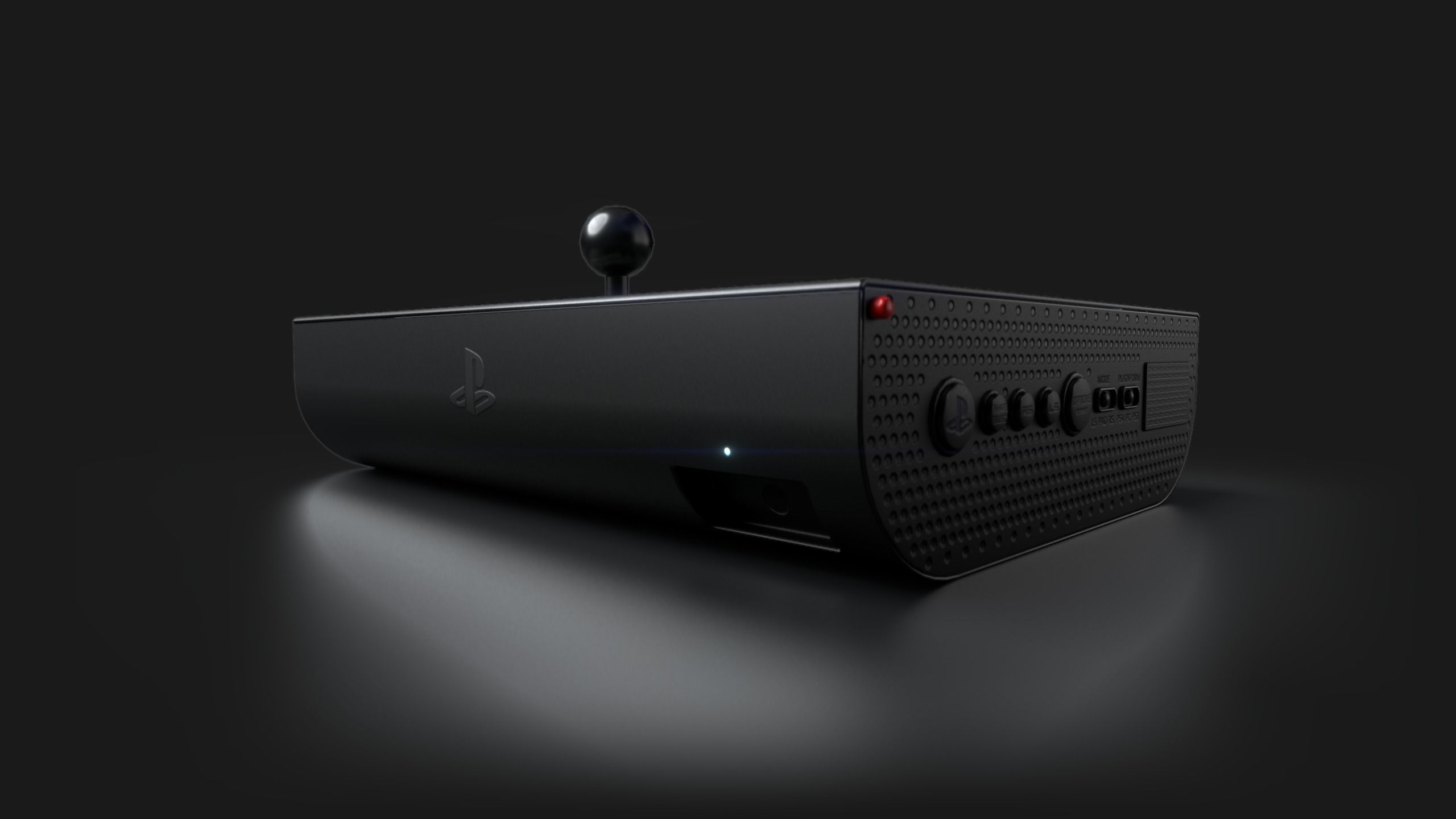 ArcadeFight Stick Nacon Daija Low-poly 3D model_4