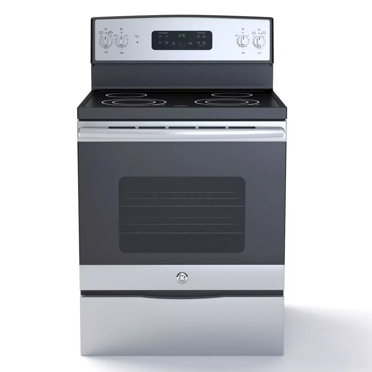 General Electric Free-Standing Electric Range JB645DKBB 3D model_0
