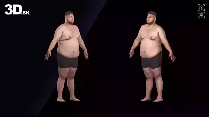 Raw A Pose Scan Ronaldo Biggato