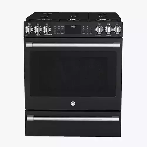 General Electric Cafe Series 30 Slide In Front Control Range