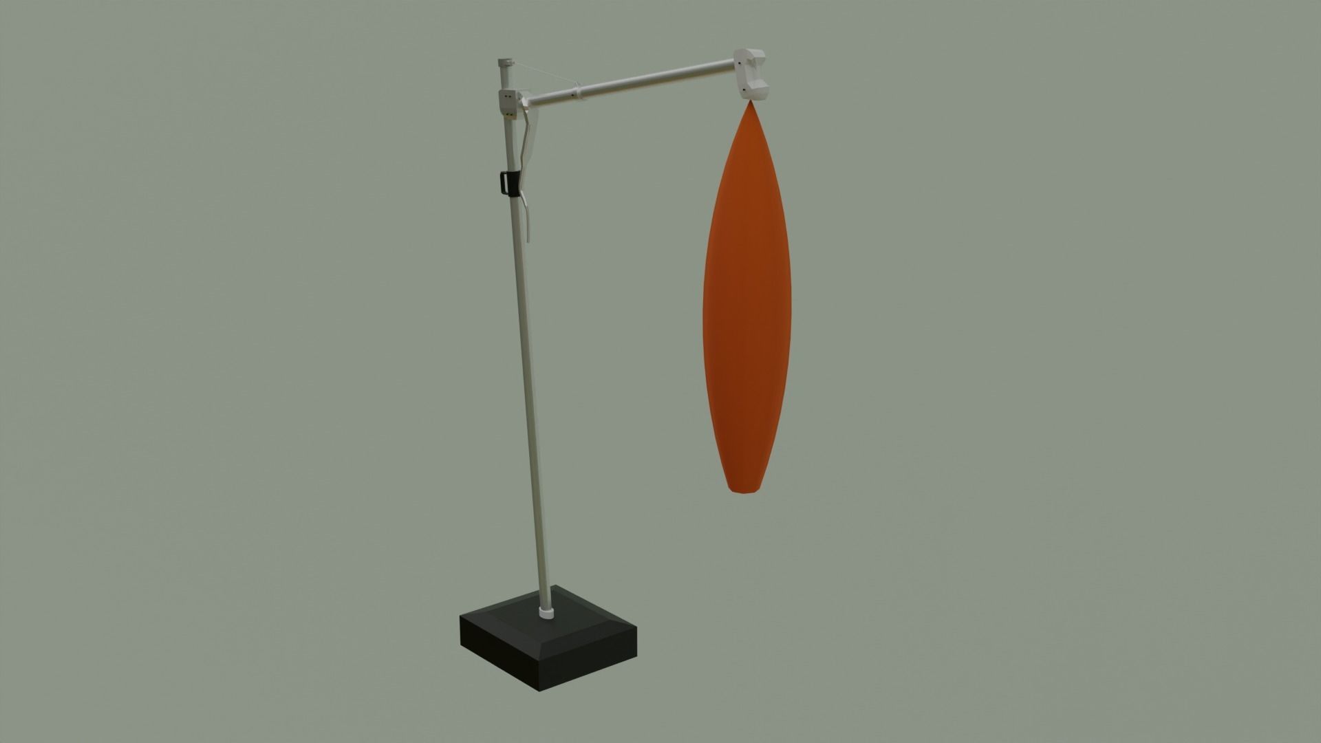 Umbrella Deck Parasol  Low-poly 3D model_4