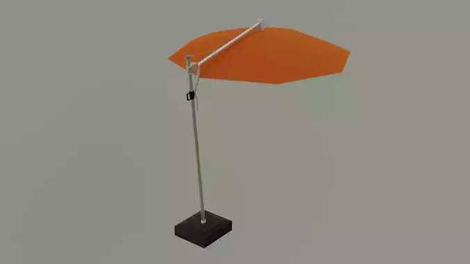 Umbrella Deck Parasol  Low-poly 3D model