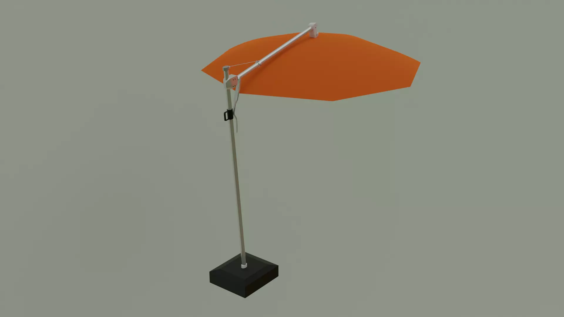 Umbrella Deck Parasol  Low-poly 3D model_0