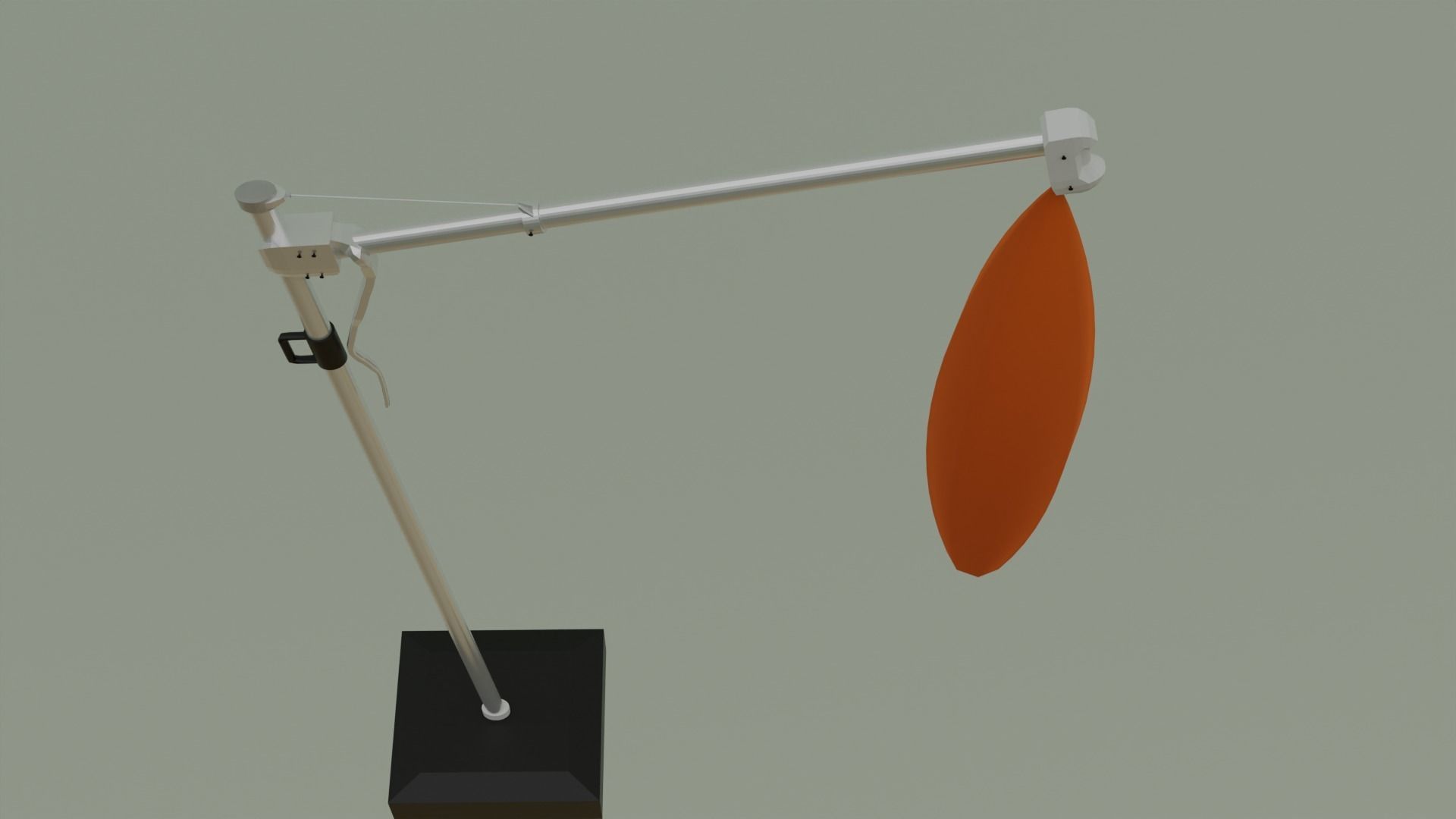 Umbrella Deck Parasol  Low-poly 3D model_3