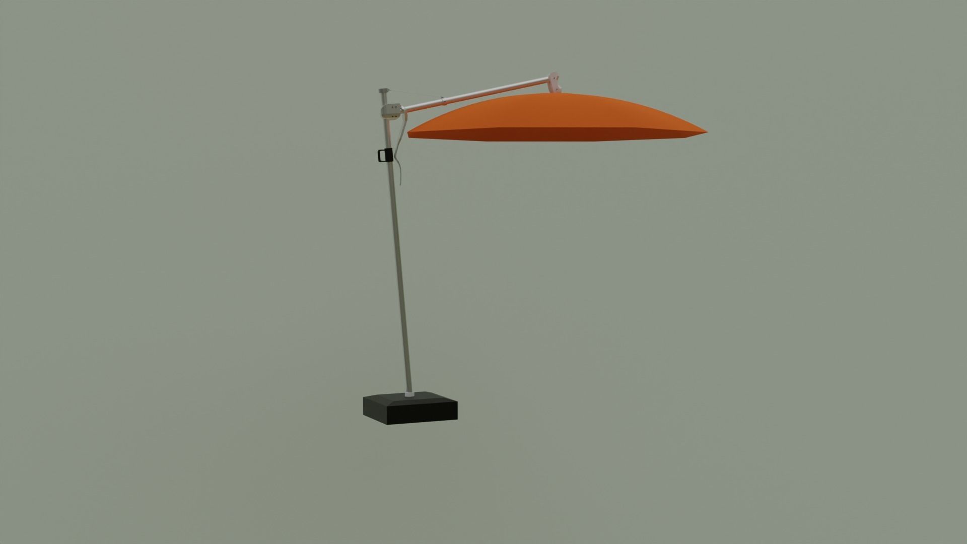 Umbrella Deck Parasol  Low-poly 3D model_1