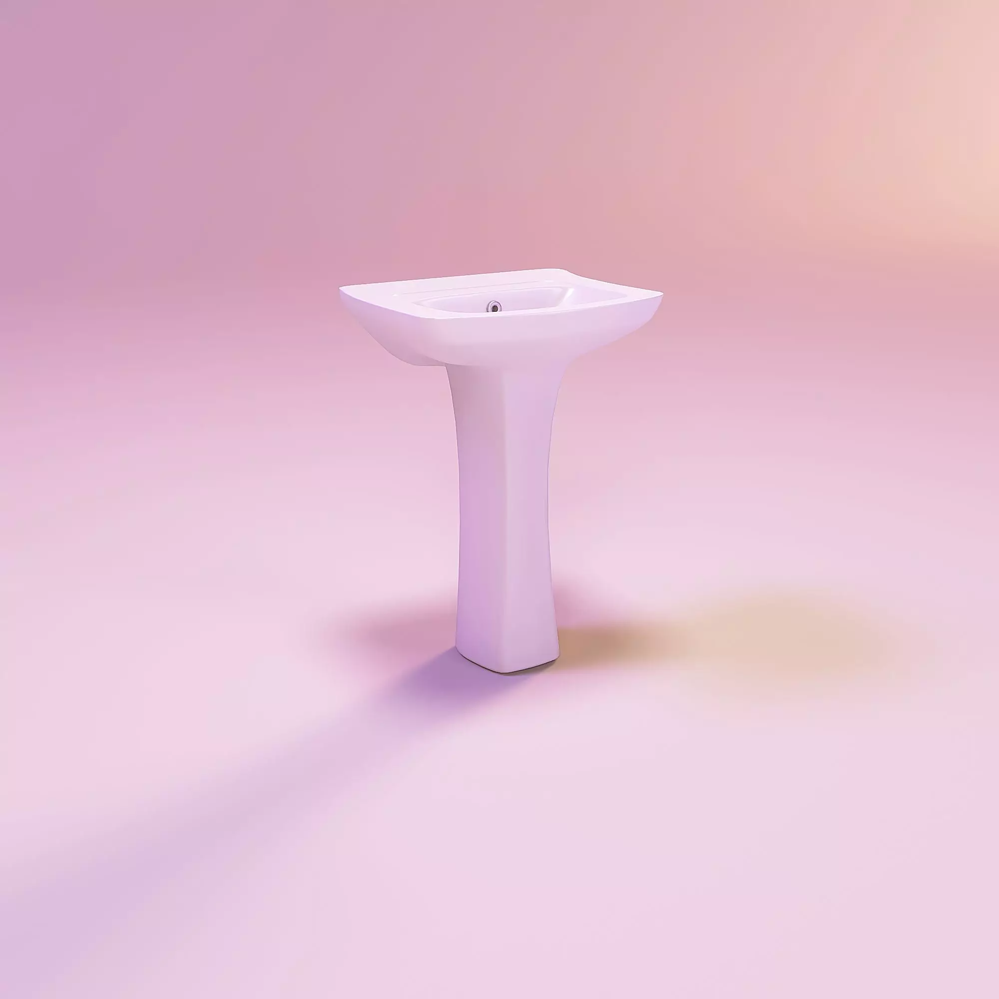 Miniature dollhouse furniture sink washbasin 3D print model_0