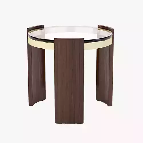 Figured Eucalyptus Bowen Round Side Table